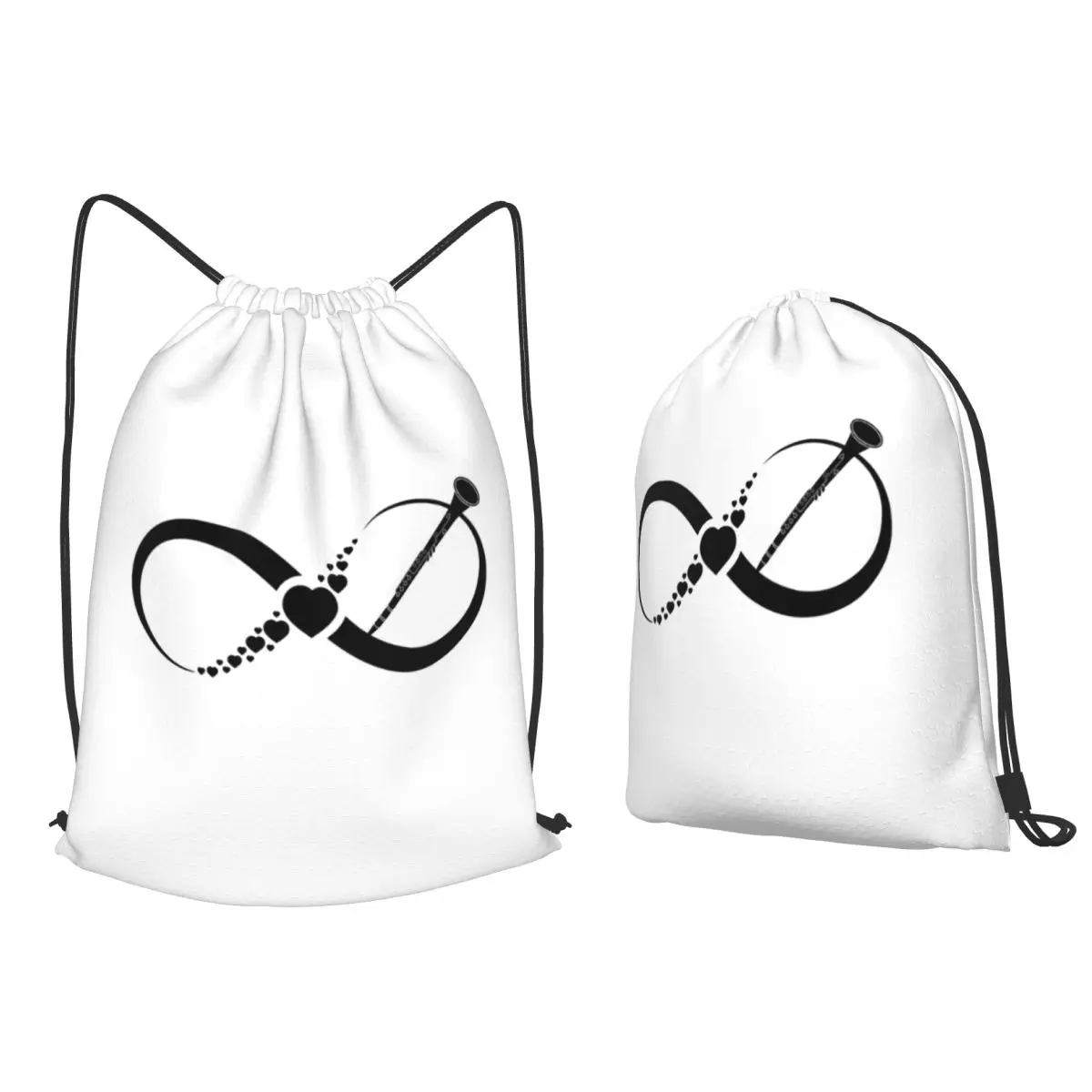 Oboe Infinity, Mochilas Music Infinity, bolsas informales con cordón, bolsas para zapatos, bolsas para libros, para viajes, escuela
