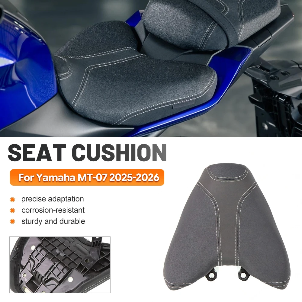 For YAMAHA MT-07 MT07 MT 07 2025 2026 Motorcycle Seat Cushion Rider Passenger Comfort Seat Front Driver Rear Passenger Seat