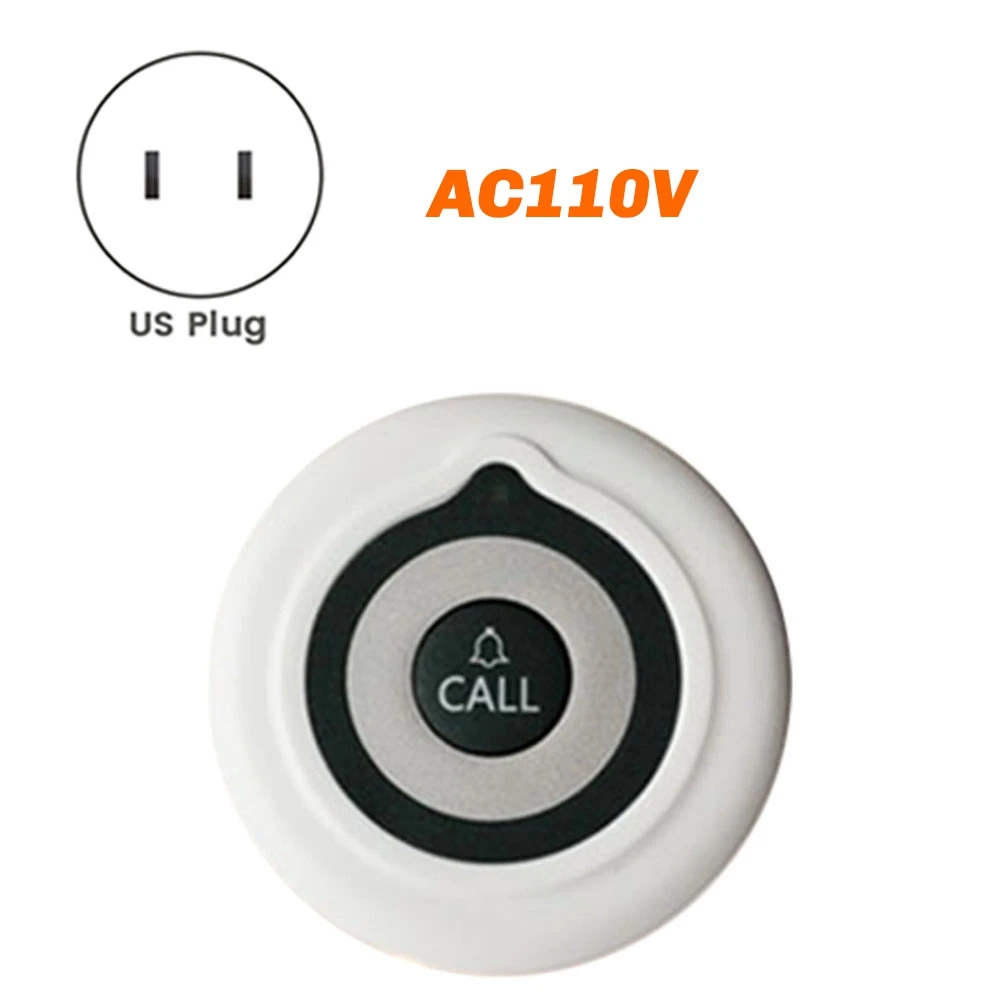 ساعة لاسلكية نظام الاتصال خدمة 3 أجهزة إرسال زر الاتصال 1 ساعة معصم النداء لمطعم فندق مقهى بار الولايات المتحدة التوصيل
