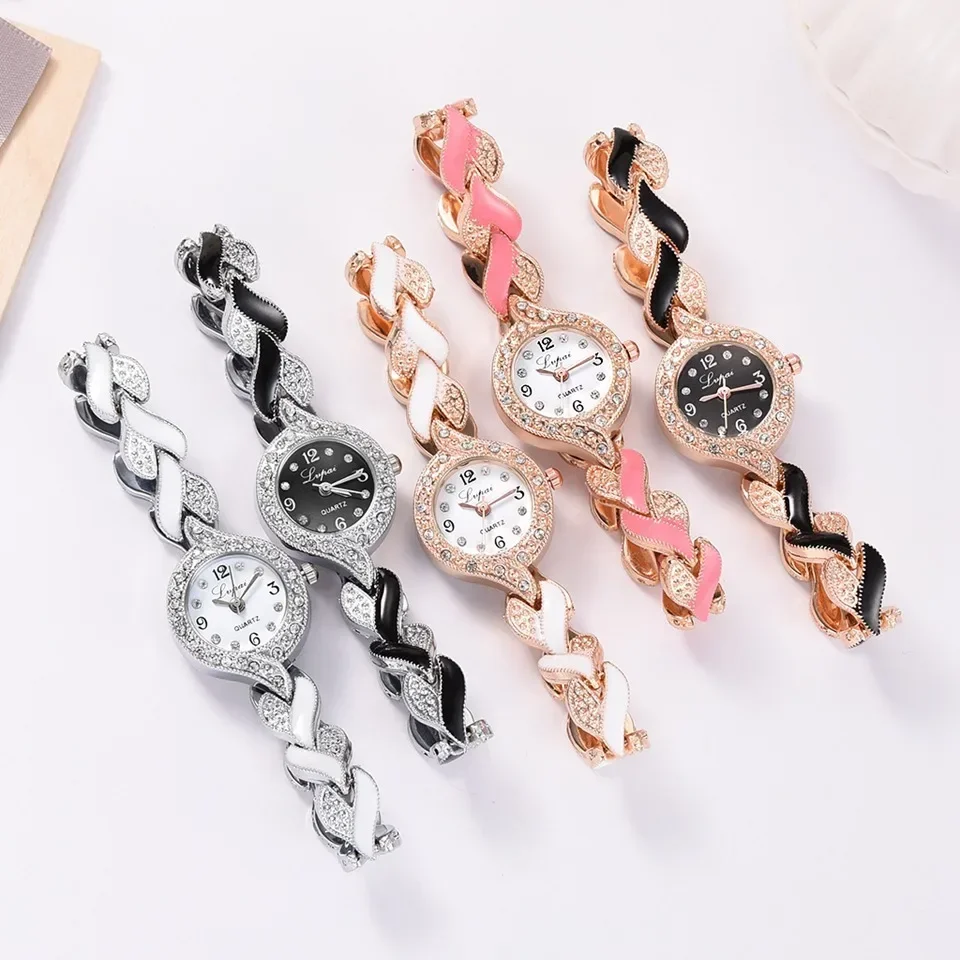 New Brand Lvpai Bracelet Watches Women Luxury Crystal Dress Wristwatches Clock Women\'s Fashion Casual Quartz Watch Reloj Mujer