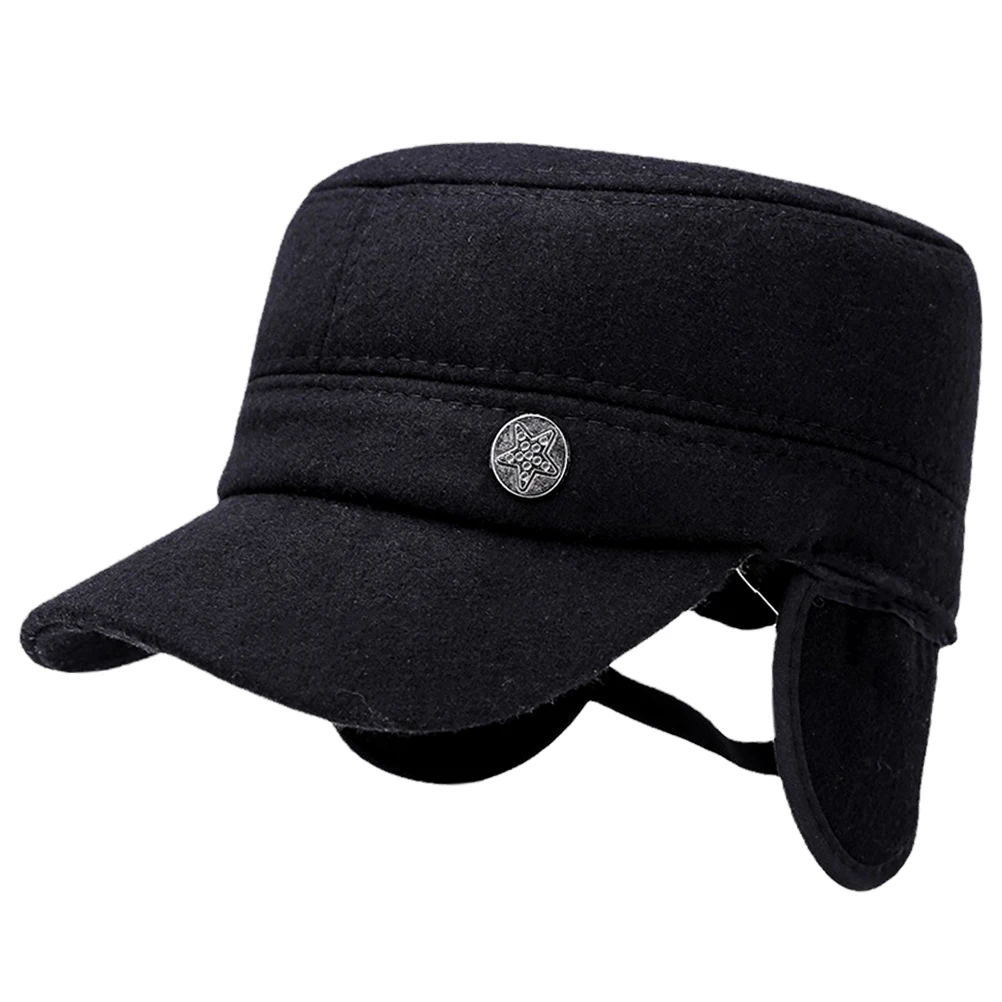 

Elderly Hat Men Women Cotton Cap PP Warm Outdoor Sports Old Man pa Style Special Color Design Windproof Ski Hat