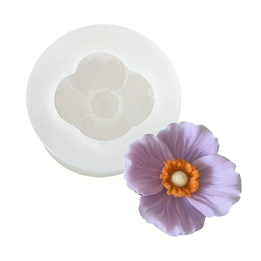 Flower Silicone Candle Mold, Can Be Used To Make Soap, Clay, Resin Crafts, Home Decoration, And Various Holiday Gifts view 6