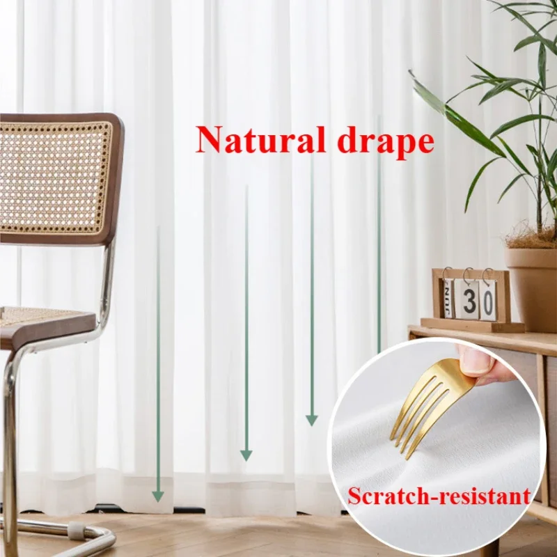 S Fold Wavy Sheer Curtains Good Quality White Tulle Window Curtains For Living Room Bedroom Dining Chiffon Bedroom Door Screen