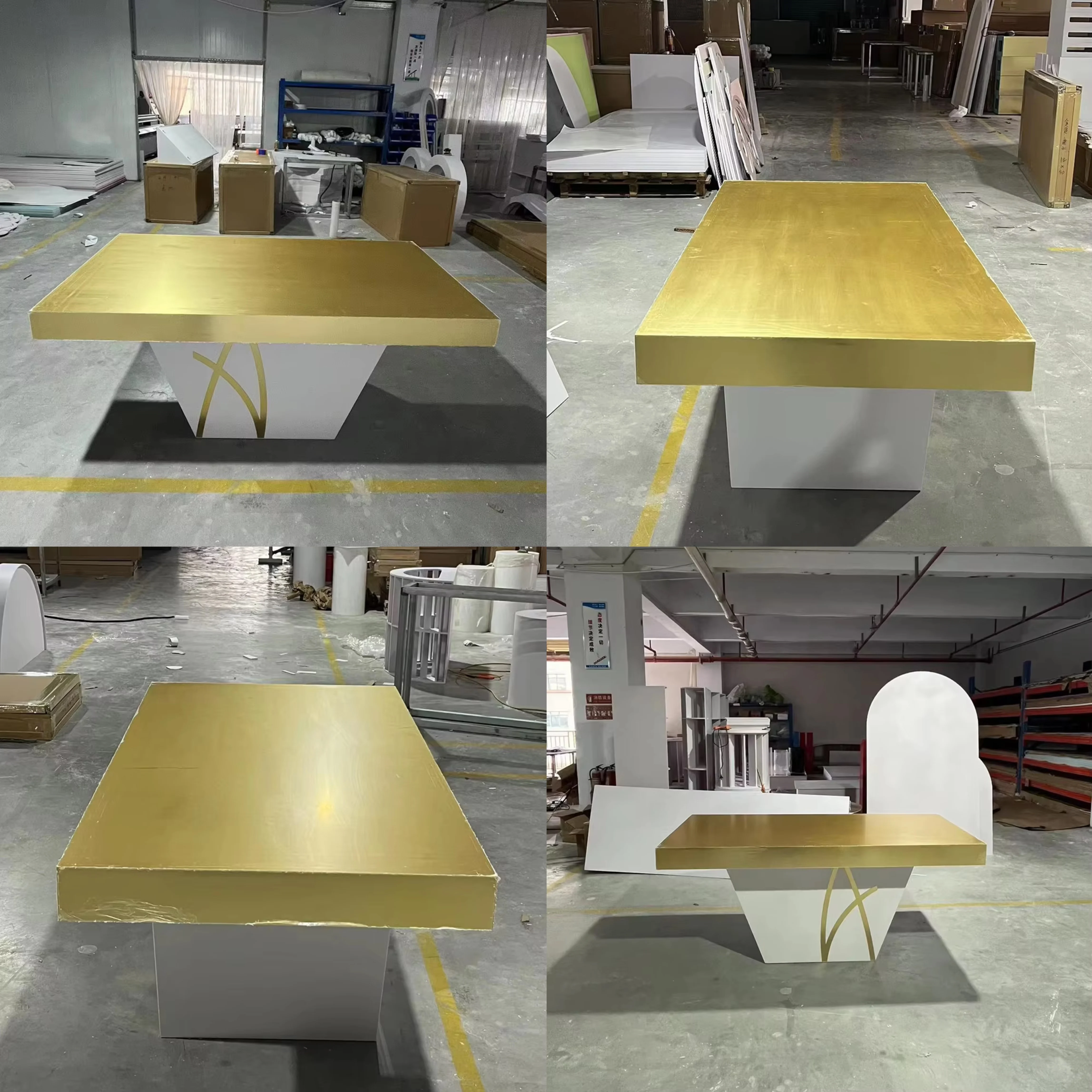 

Best Selling Royal Event Decoration Moon Table Acrylic Wedding Table Rectangle Table