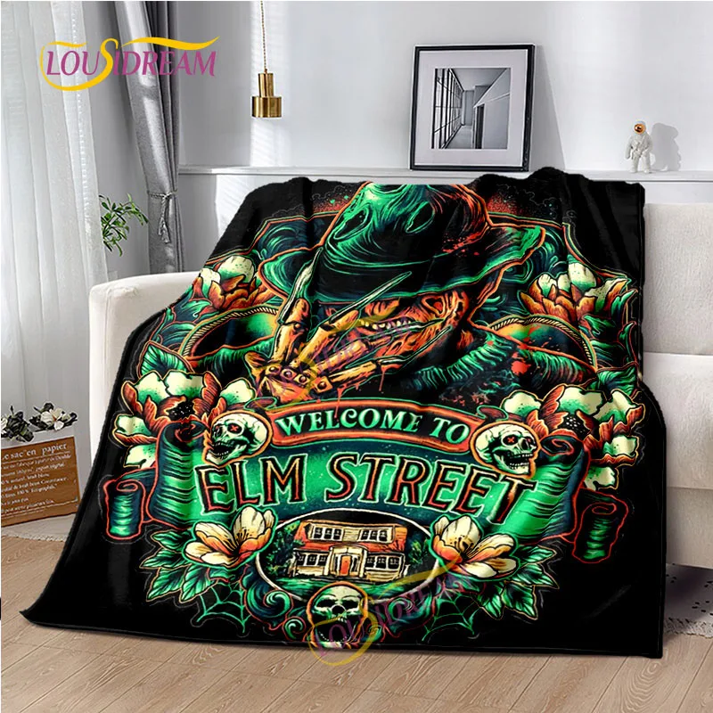 Terror blanket Soft Flannel Blanket horrible movie series picnic mat Blanket Living room sofa bed warm  blanket for all season