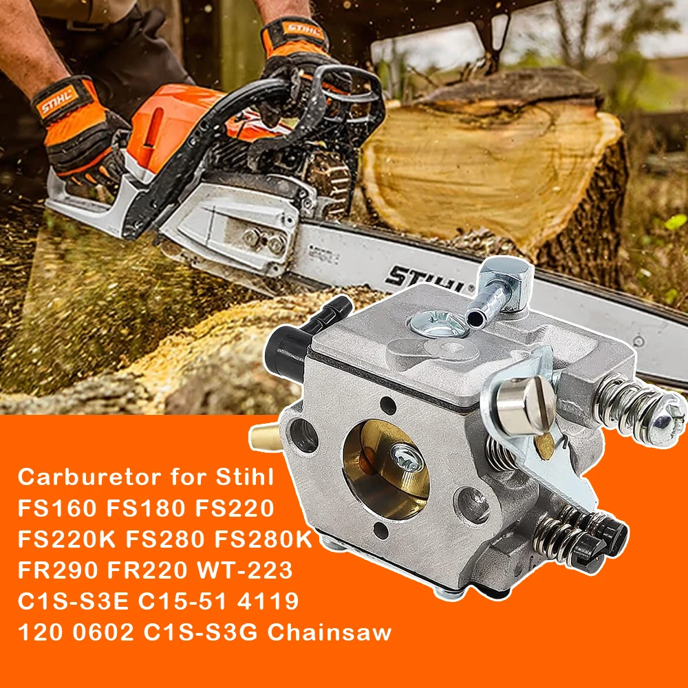 Carburetor for Stihl FS160 FS180 FS220 FS220K FS280 FS280K FR290 FR220 WT-223 C1S-S3E C15-51 4119 120 0602 C1S-S3G Chainsaw