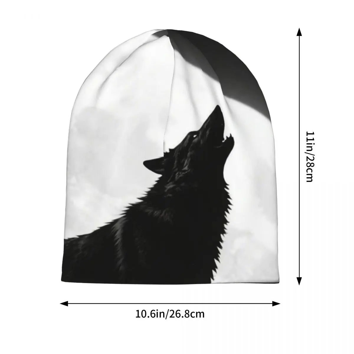 Animal Wolf Men Women Adult Beanies Caps Knitted Bonnet Hat Warm Hip Hop Autumn Winter Outdoor Skullies Hats view 2
