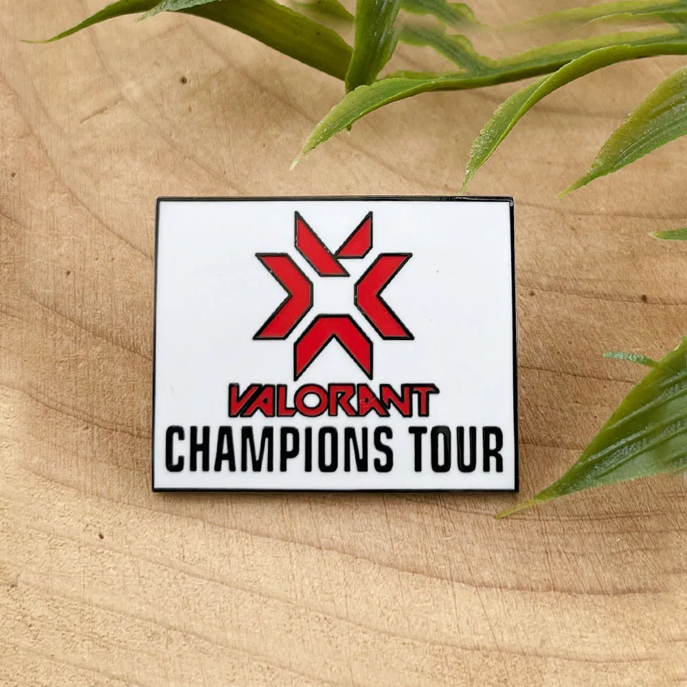Valorant Champions Tour Logo Pin International Esports Event Metal Badge Team Gaming Enthusiast Accessory Pin Fan Gift