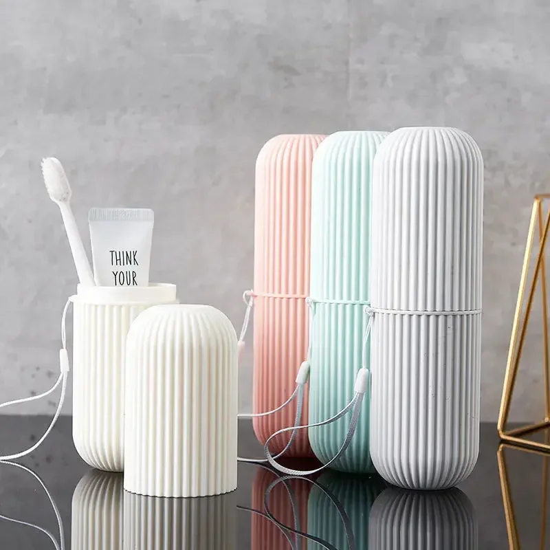 Travel Portable Toothpaste Toothbrush Holder Case - Protect Storage Box for Camping Dirt And Damage Prevention