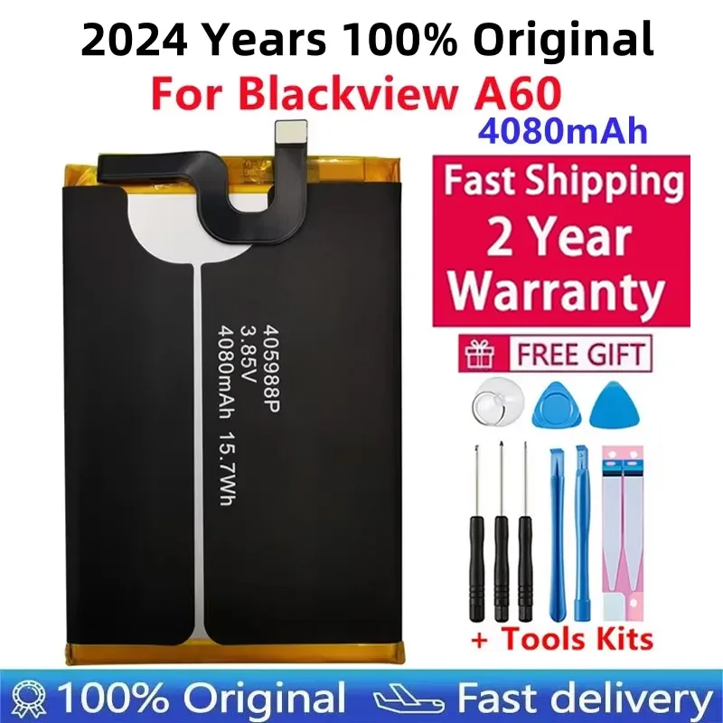 

100% New Original 4080mAh Battery For Blackview A60 Smart Mobile Phone li-ion Battery Mobile Phone Batteries + Free Tools