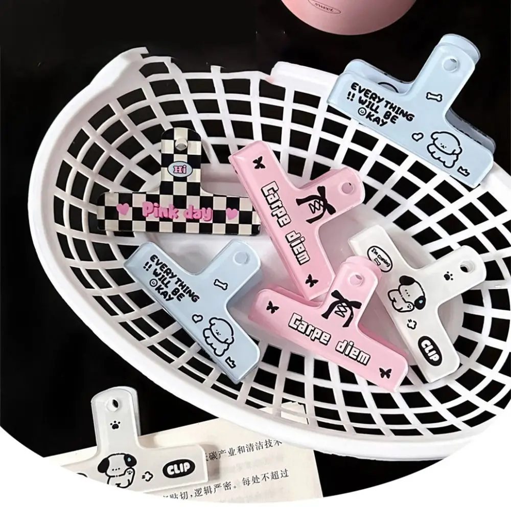 Hand Account Storage Clip Cute Long Tail Clip Acrylic Minimalist Binder Clip Simple Portable Paper Clips Student