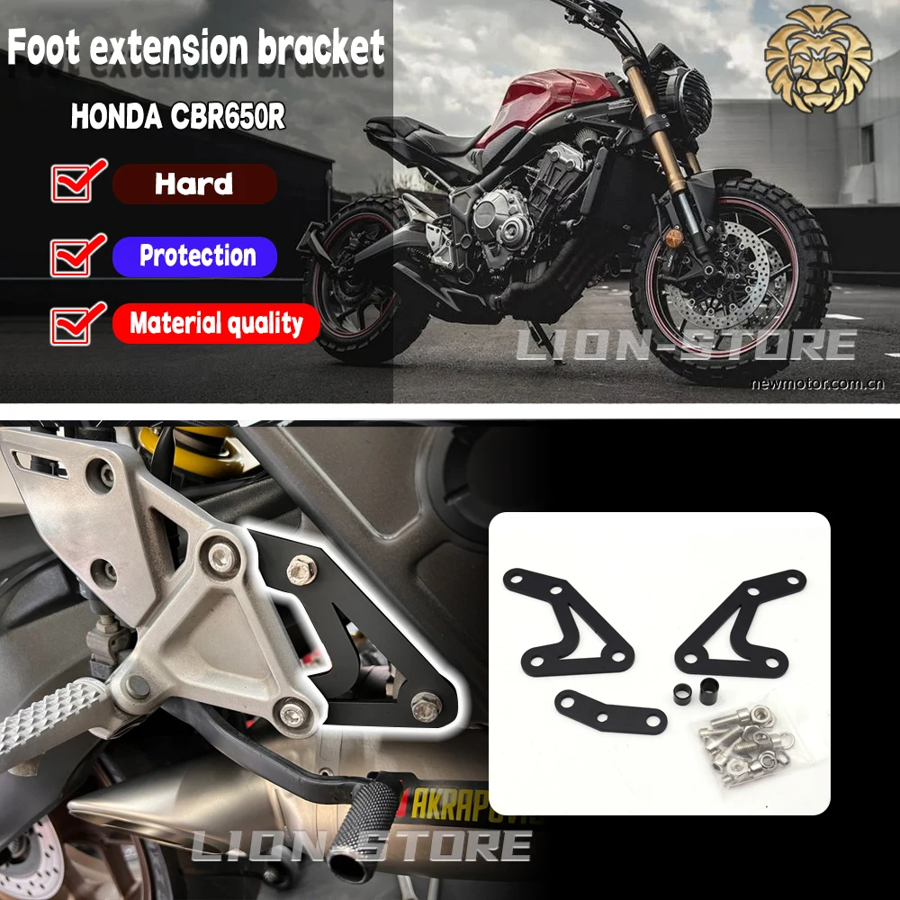 Foot extension bracket FOR HONDA CBR650R CB650R CB650F CBR650F CBR 650 R CB 650 F 2014 2016 2019 2023 motorcycle accessories