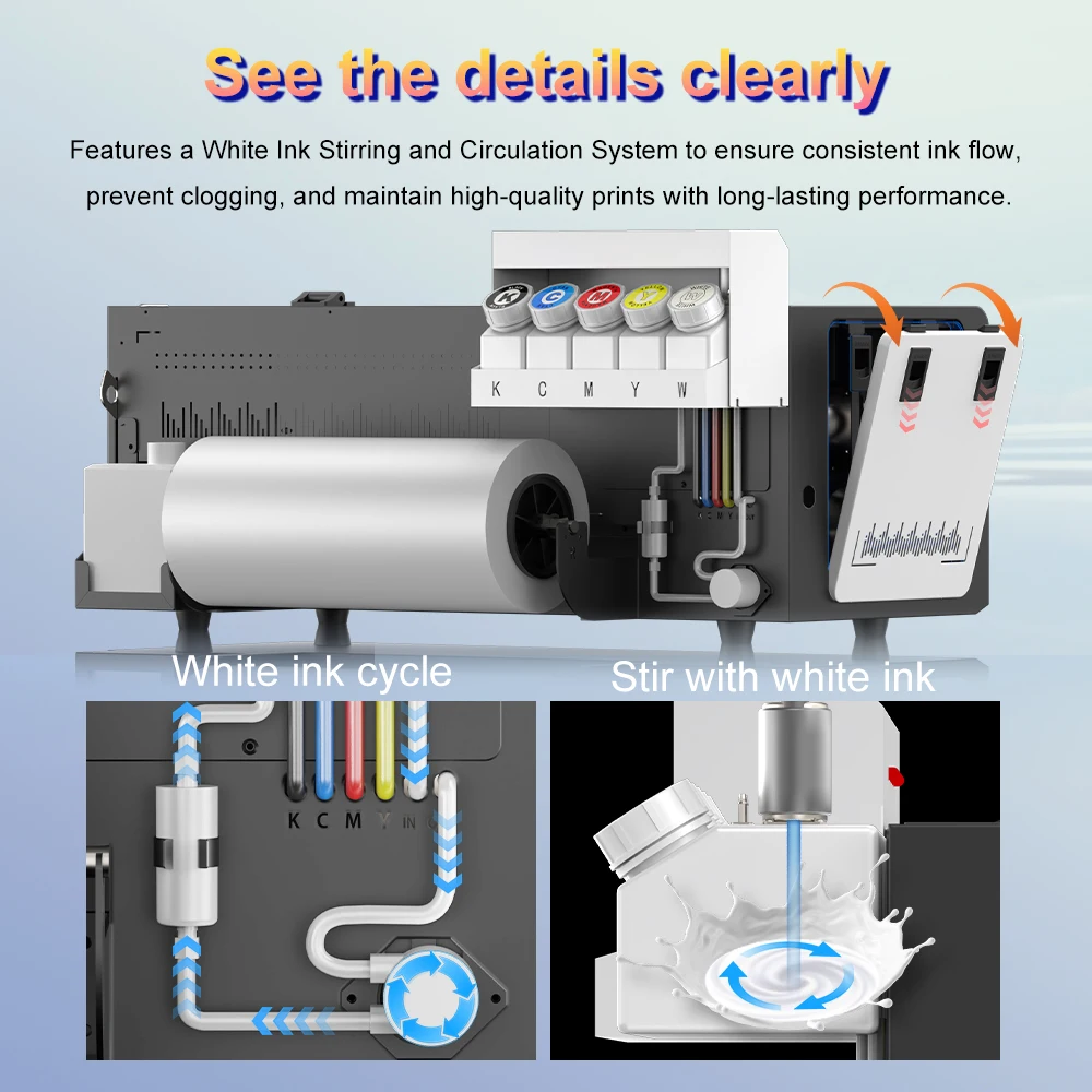 Colorsun A3 DTF Printer For Epson XP600 Impresora A3 DTF T-Shirt Printing Machine A3 DTF Printers For T-Shirt Hoodies Shoes - Image 5