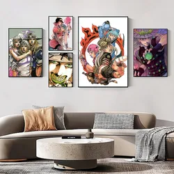 1szt Gyro Z-Zeppeli J-Jojo Steel Ball Run Samoprzylepny plakat artystyczny Wodoodporna naklejka papierowa Kawiarnia Bar Pokój Dekoracja ścienna