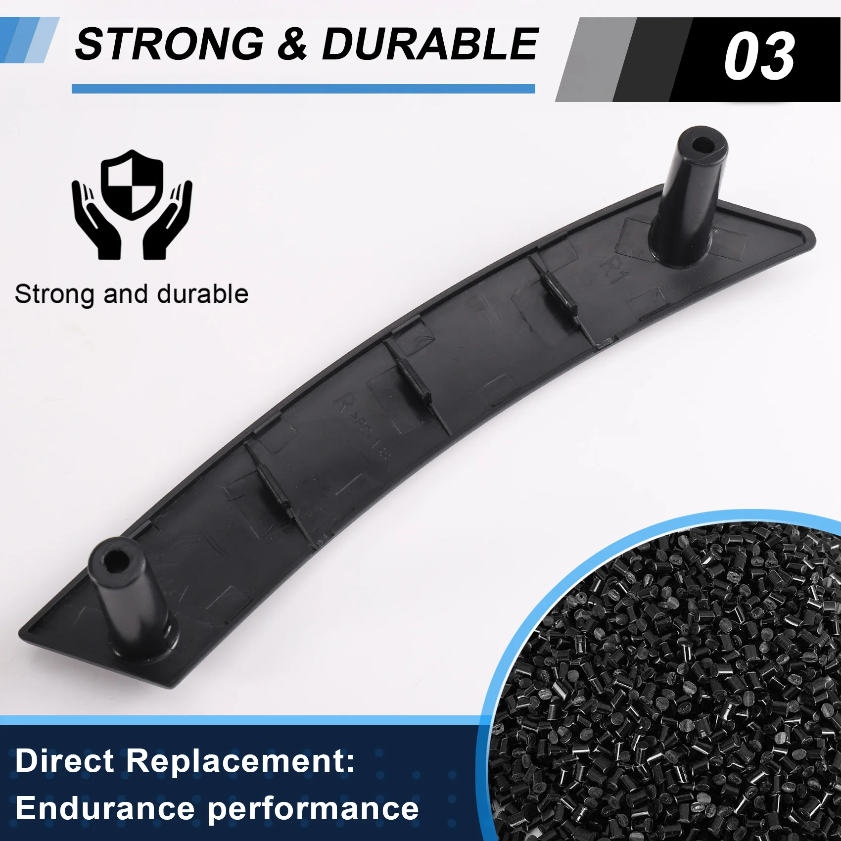 AU28-Car Interior Door Pull Handle For VW Beetle 2000- 2010 Part Numbers 6X2837013C 6X2837014C