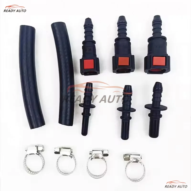 

Automobile Fuel Pressure Test Kit Fuel Pressure Gauge Kit Metal+Rubber Suitable For Car, Motorcycle, Truck