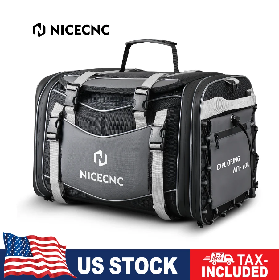 

NICECNC Water Resistant Motorcycles Back Seat Bag Men's Backpack Moto Rear TailPack for Yamaha Kawasaki Motorcross Accessoroies
