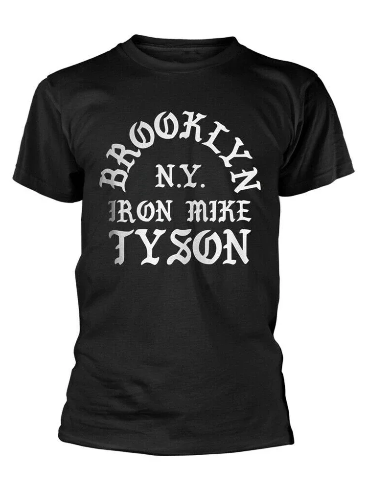 Old English Text Iron Mike Tyson Brooklyn Boxing T-Shirt 100% Cotton O-Neck Short Sleeve Summer Casual Mens T-shirt Size S-3XL