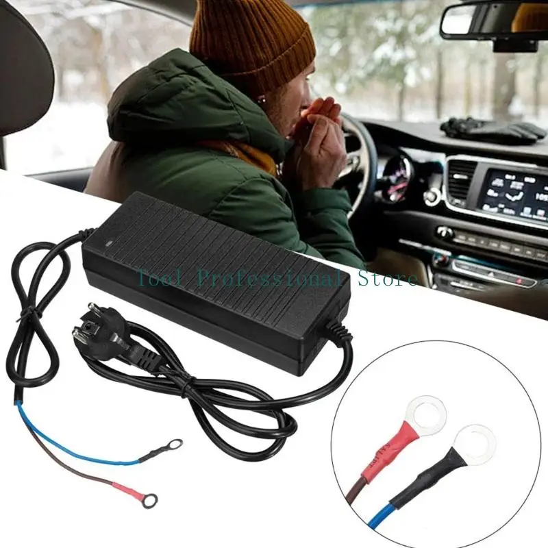 

57QF Double Voltages Power Adapters 220V to 12V 24V for Automotive Heating and Refrigeration Systems Featuring Flame Retardant