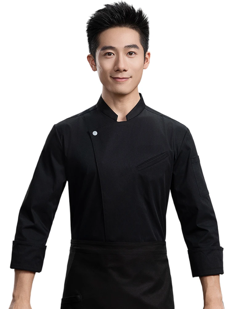 

Мужская куртка шеф-повара, сверхмощная кухонная рабочая одежда Ropa De Trabajo De Cocina для ресторана, униформа шеф-повара
