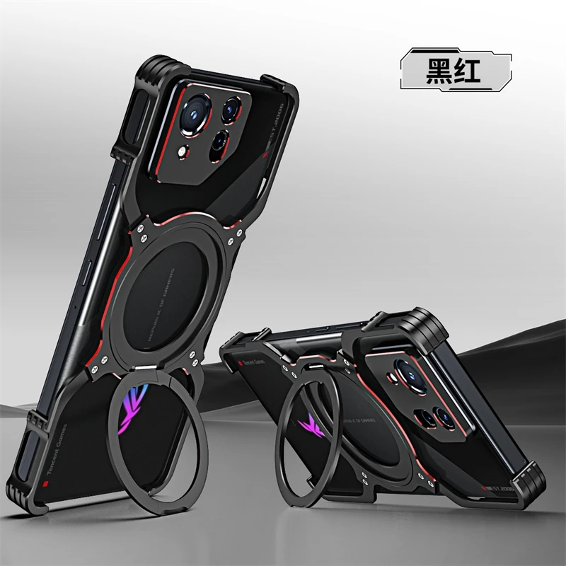 

Magnetic Case For ASUS ROG Phone 9 8 Pro Aluminium Alloy Metal Borderless Cover For ROG 8 9Pro Phone8 Bracket Cooling Shell
