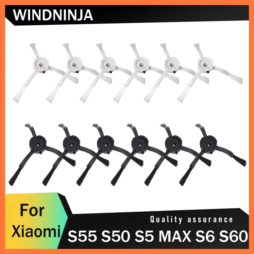 Аксессуары для робота-пылесоса для Xiaomi, замена боковой щетки для Roborock S50 S51 S55 S6 S60 S6Pure S6 MaxV S5 Max E25 E35