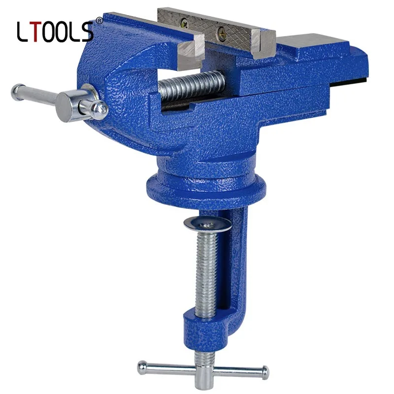 

Multi-functional Bench Vise Heavy Duty Cast Iron Table Vise 360° Rotation Woodworking DIY Fixture Workbench Clamp Plier Tools