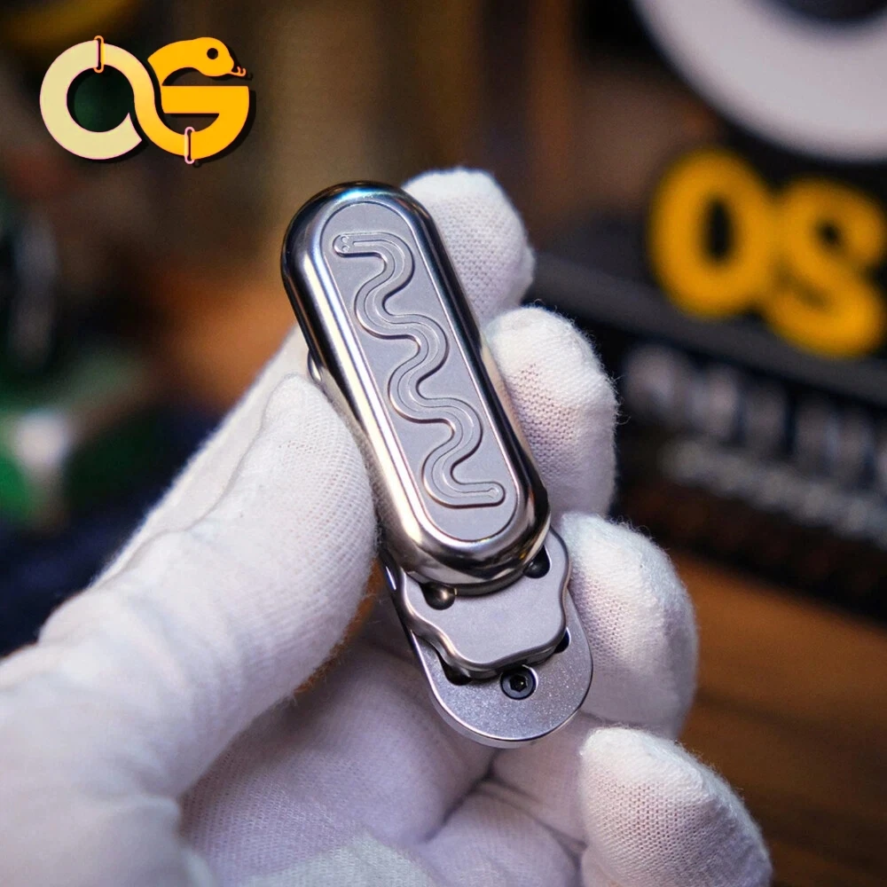 

Механический слайдер OSEDC MINI Burger из титана, антистрессовая игрушка, аксессуар для офисного стола, гаджет для снятия тревоги