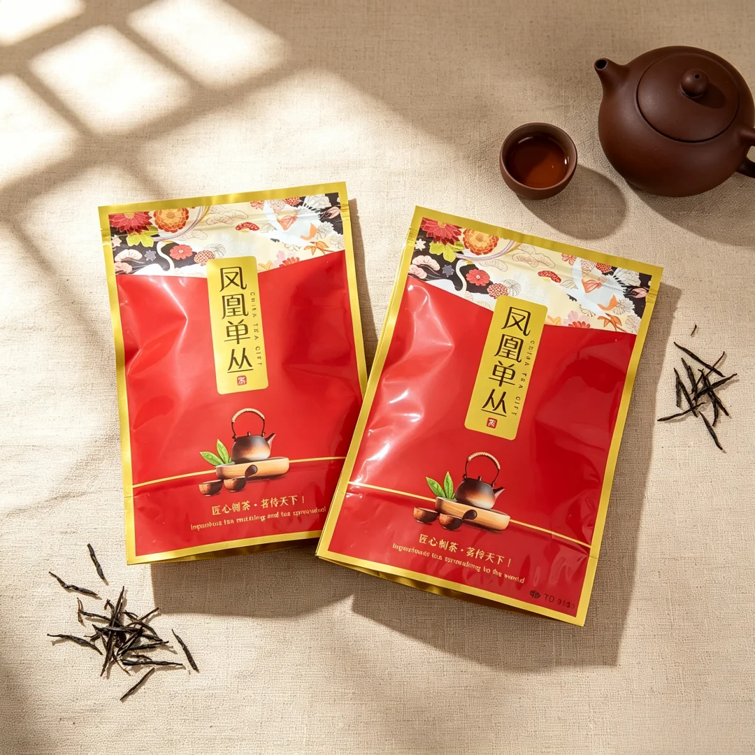 Chinese Phoenix Dancong Tea Set Zipper Bags ChaoZhou Feng Huang Dan Cong Oolong Tea Recyclable Sealing Packing Bag 250g