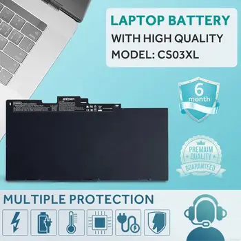 Baterie pro notebooky SKOWER CS03XL pro HP EliteBook 745 755 840 848 850 G3 G4 ZBook 15u G3 G4 TA03XL 10 nejlepší prodej Baterie pro HP EliteBook 840 - №6