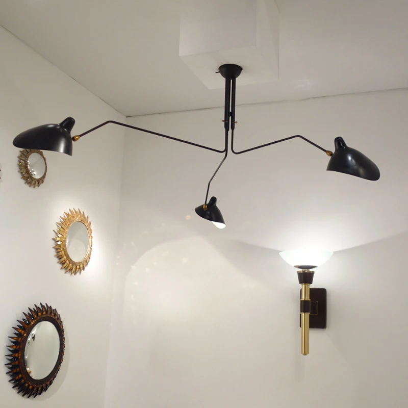 الحديثة النمط الصناعي مفرع ثريا من الحديد المستخدمة لغرفة المعيشة فيلا العلية غرفة نوم معلقة مصباح تركيبات الإضاءة الداخلية