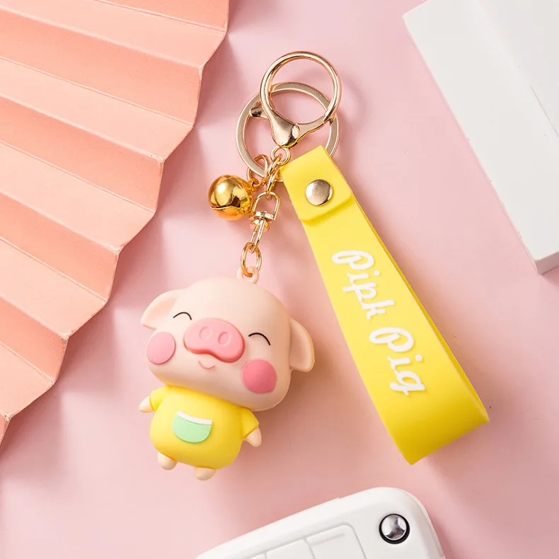 Cute Squeeze Bumpy Nose Pig Toy Keychain, brinquedos de descompressão infantil, pingente chave do carro, presentes de aniversário