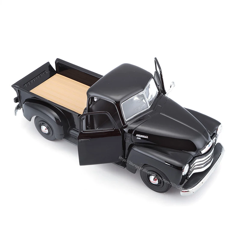 Maisto 1:25 Black And Red 1950 Chevrolet 3100 Pick-up Highly-detailed die-cast precision model car Model collection gift