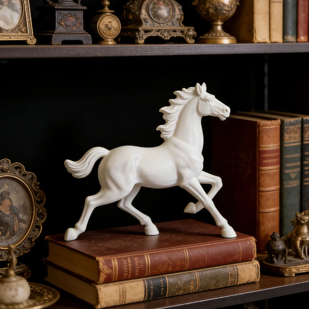3D Printed Success Horse Statue,Victory Horse Figurine,Animal Sculpture for Home Living Room Cabinet Office Desktop Decor