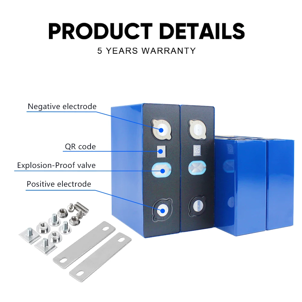 كارب بطارية ليثيوم قابلة لإعادة الشحن ، دورات عميقة لنظام الطاقة الشمسية إيف ، تخزين الطاقة ، 100AH 177AH 125AH 230ah 280AH V LiFePO4