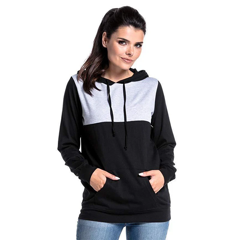 Hoodies casuais para gestantes, pulôver de enfermagem para maternidade, hoodies para amamentação para mãe, tops para amamentação