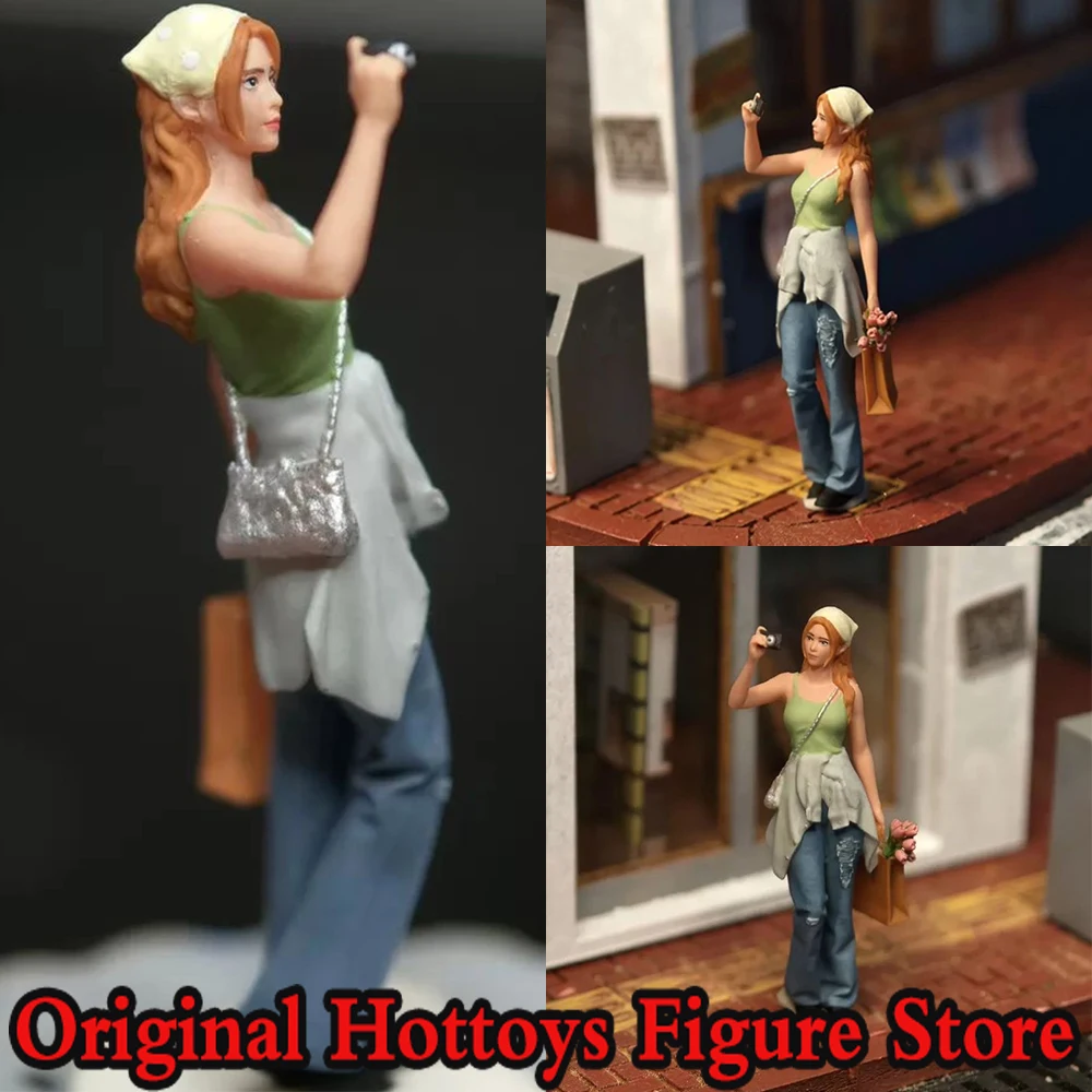 

Коллекционная фигурка-модель: Женщина-солдат в летней одежде, масштаб 1/64, миниатюрная скульптура для фотосъемки, полный комплект, около 2,7 см