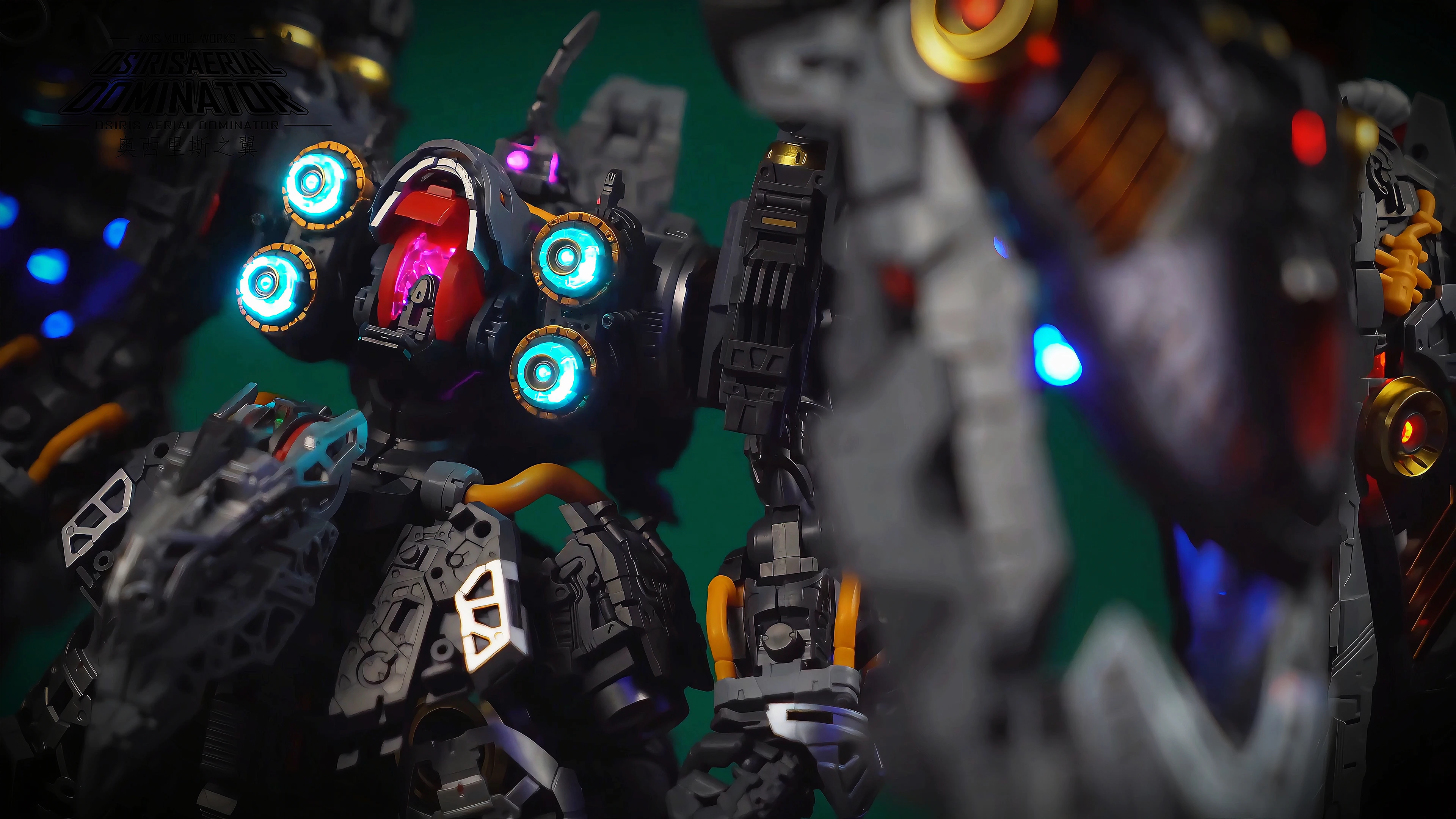 متوفر محور نموذج يعمل أوسريس المهيمن الجوي 1/100 تجميع الحركة لعبة مجسمة Mecha NZ-666 Kshatriya LED طقم إضاءة