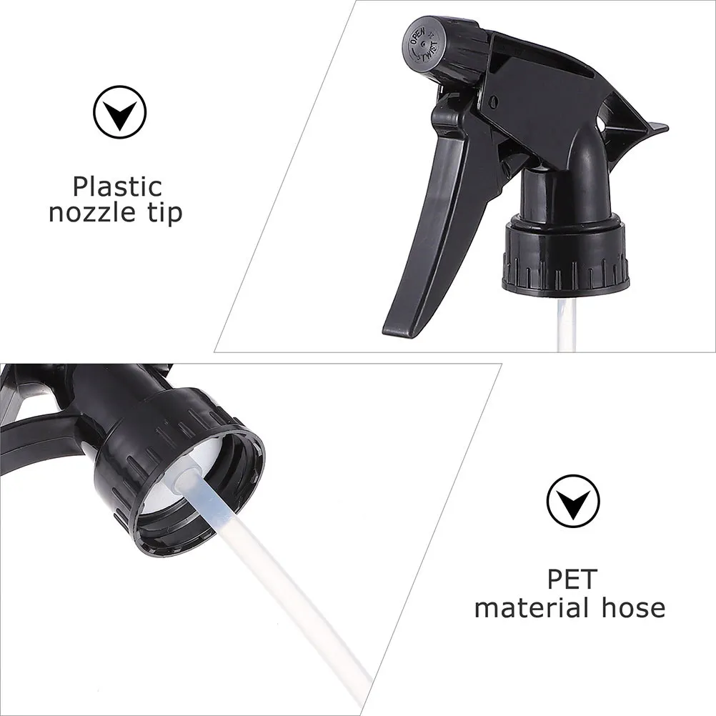10Pcs Black Adjustable Trigger Spray Nozzles - Replacement Spray Bottle Heads for Standard 28/400 Neck Bottles,Garden & Cleaning