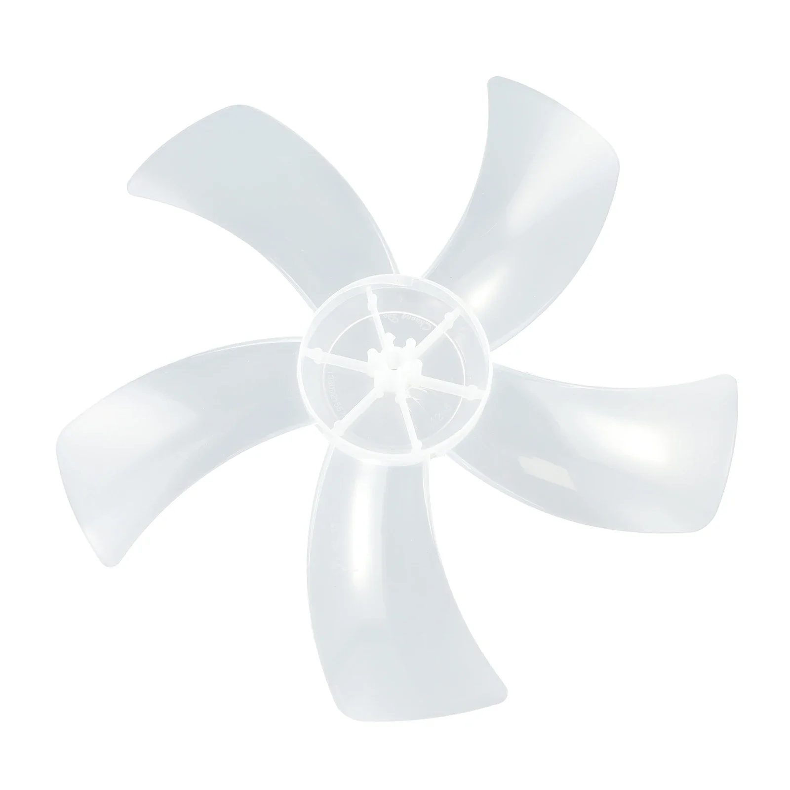 12 Inch Household Fan Blade with Nut Cover Five Leaf Design for Easy Cleaning Compatible with Desk and For Pedestal Fans
