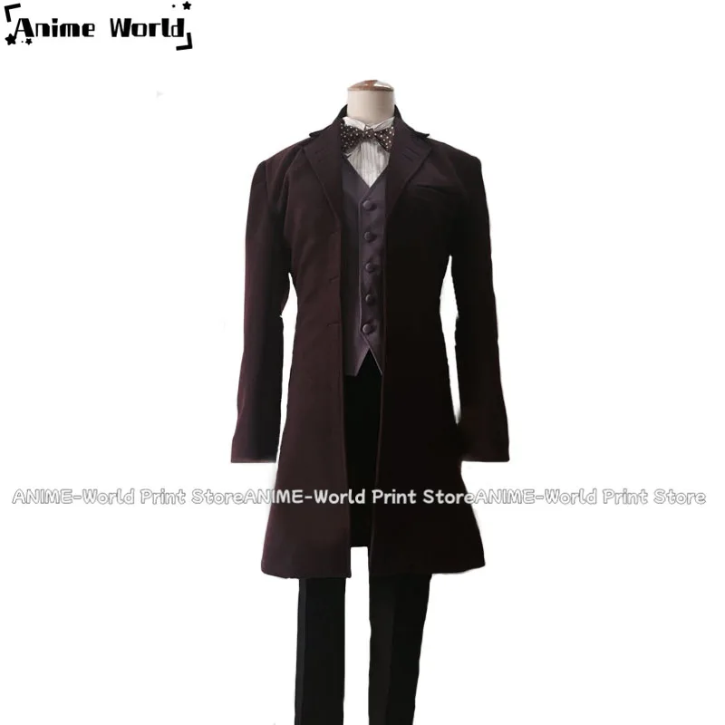 《Custom Size》Matt Smith Costume Custom Made Any Size Halloween Carnival Battle Unifroms Full Set