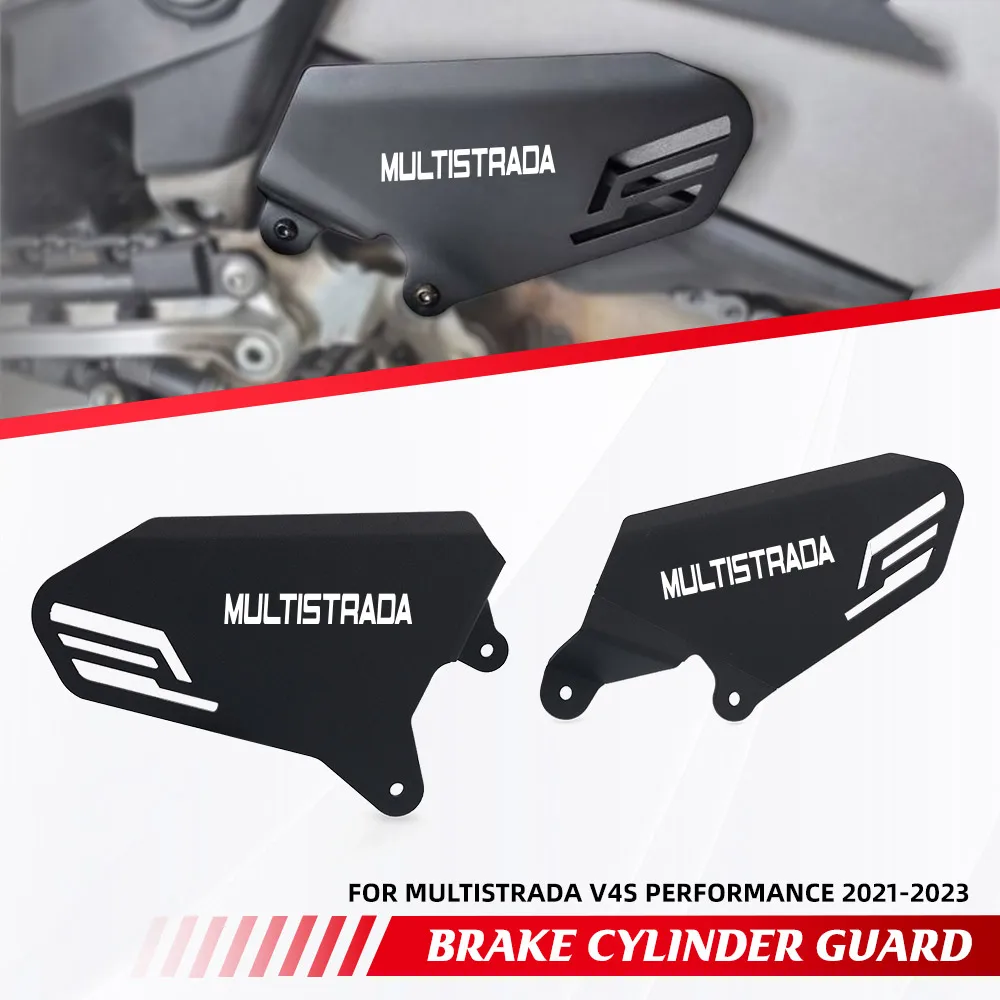 FOR DUCATI MULTISTRADA V4S Performance 2021-2022-2023 Motorcycle Accessories ALUMINIUM CNC Heel Guard Rearset Plate Guard Cover