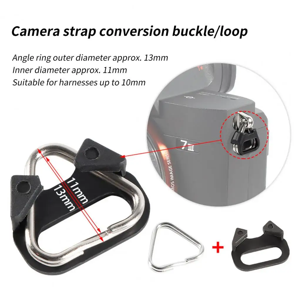 Lightweight 2Pcs Useful Digital Camera Shoulder Strap Lugs Ring Camera Accessories Conversion Buckle Anti-breaking   for Camera