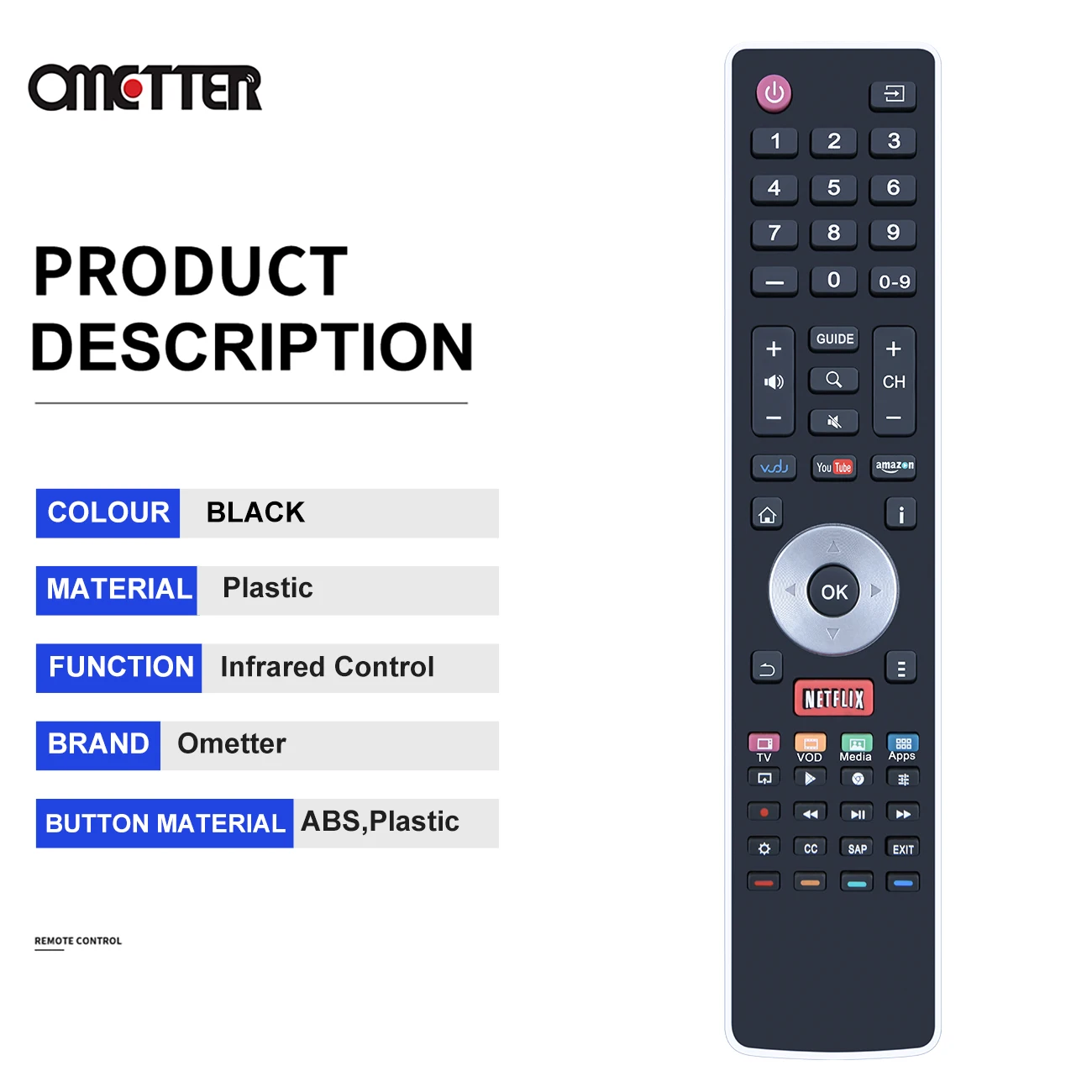 EN-33927A для Hisense Smart LED TV Remote Control H7 55H7G 50H7G