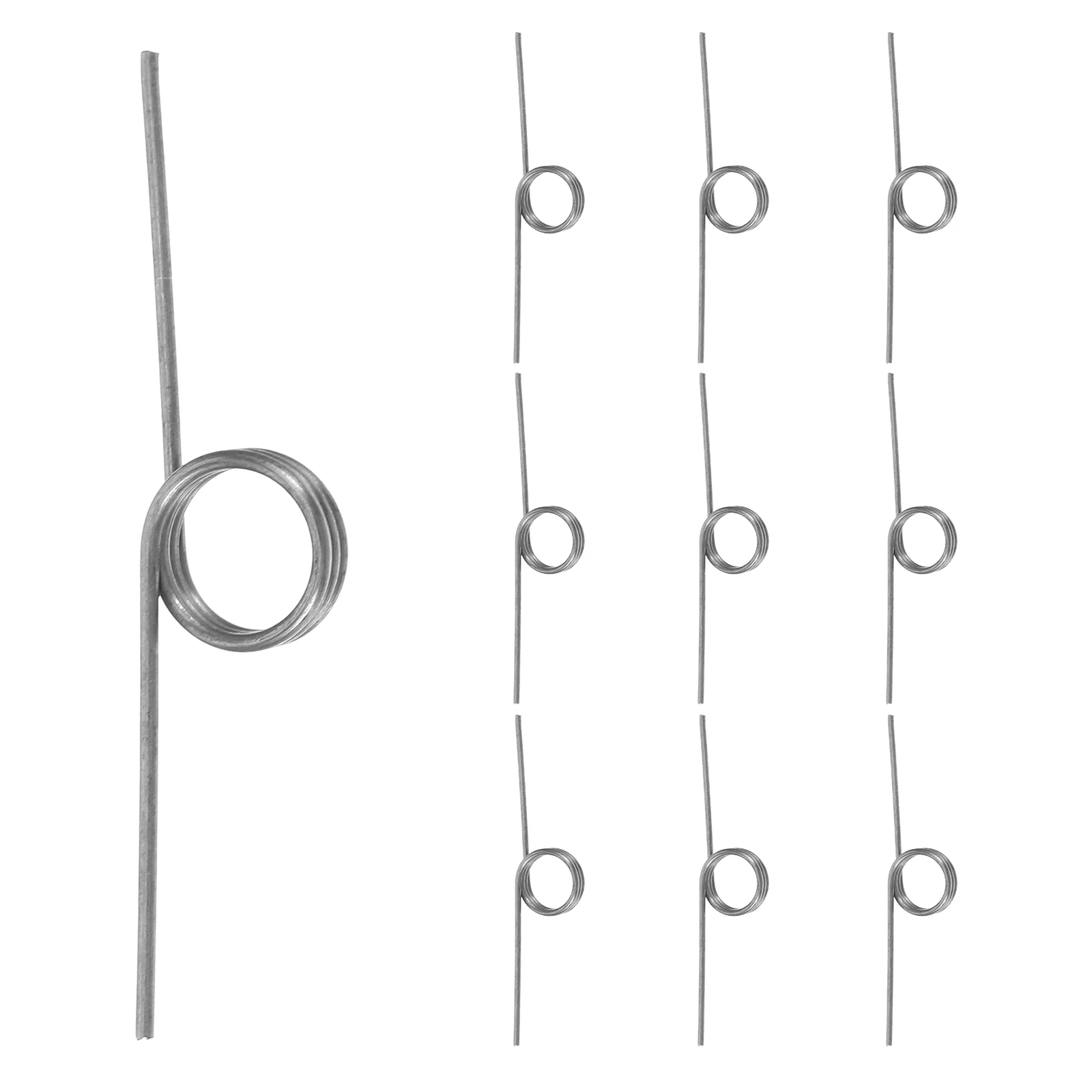 

10 Pcs Baskets Trash Can Accessories Lids Torsional Springs Bucket Silver Stainless Steel