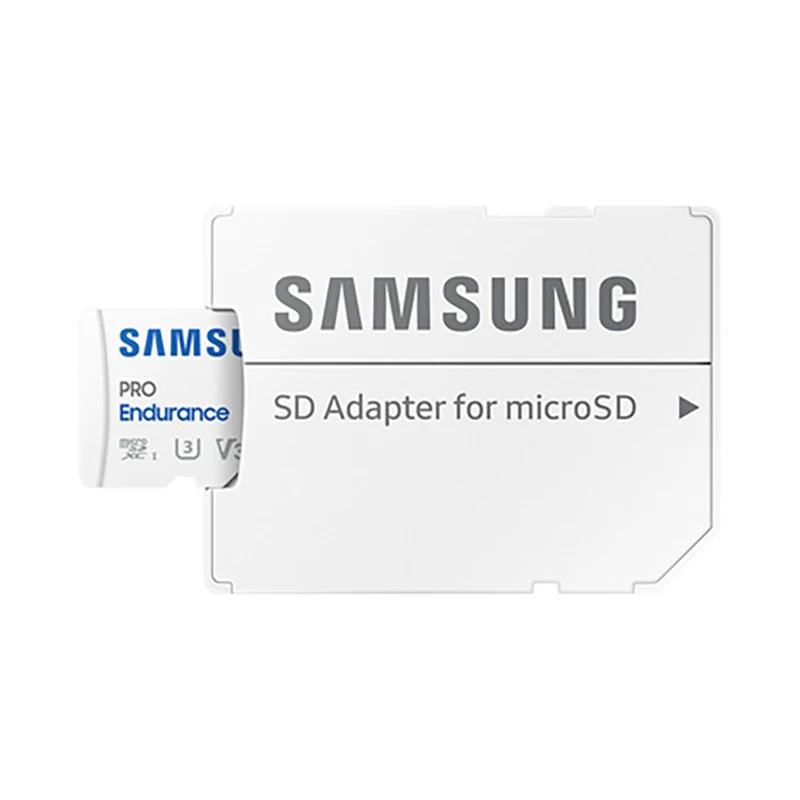 Imagem -02 - Samsung-cartão de Memória Flash Microsd Pro Endurance 100 Cartão tf Original 256g 100 mb s 128gb Sdxc Sdhc 32gb C10 £ 64gb