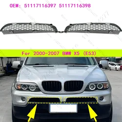 For 2000-2007 BMW X5 (E53) Front Lower Bumper Grille Inlet Grill Exterior Replacement Accessories 51117116397 51117116398