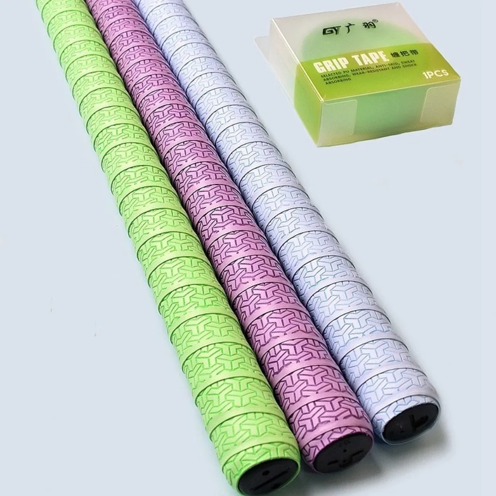 

1 Pcs 2.1m Badminton Racket Overgrip Anti-Slip Shock-absorbing Racket Tape Wear-resistant Self-adhesive Badminton Grip Tape