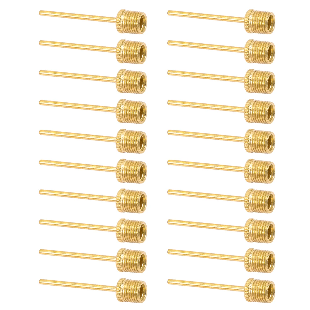 

100 Yellow Pcs Metal Pump Needles for Ball Inflation Sports Balls Reliable Material Quick Easy inflation needles basketball