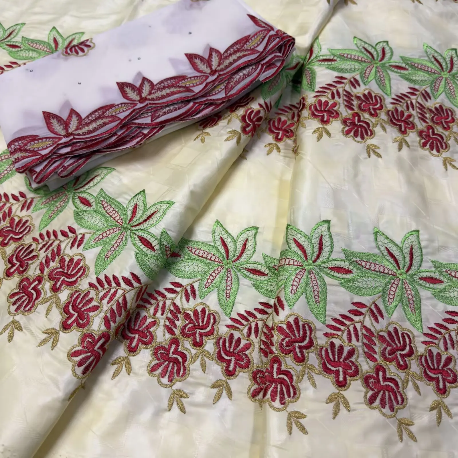 7yards 2025 African Bazin Brocade Fabric Net Lace For Dress 100% Cotton Team Bazin Riche Brode Jacquard Material For Clothes
